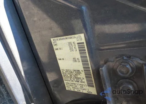 2011 Nissan Altima 2.5 S из США, поврежденный, VIN 1N4AL2AP9BC134015